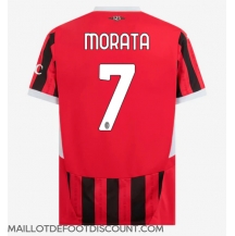 Maillot de football Réplique AC Milan Alvaro Morata #7 Domicile 2024-25 Manche Courte