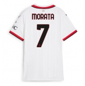 Maillot de football Réplique AC Milan Alvaro Morata #7 Extérieur Femme 2024-25 Manche Courte