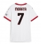 Maillot de football Réplique AC Milan Alvaro Morata #7 Extérieur Femme 2024-25 Manche Courte