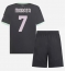 Maillot de football Réplique AC Milan Alvaro Morata #7 Troisième Enfant 2024-25 Manche Courte (+ Pantalon court)