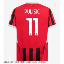 Maillot de football Réplique AC Milan Christian Pulisic #11 Domicile 2024-25 Manche Courte