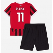 Maillot de football Réplique AC Milan Christian Pulisic #11 Domicile Enfant 2024-25 Manche Courte (+ Pantalon court)