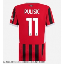 Maillot de football Réplique AC Milan Christian Pulisic #11 Domicile Femme 2024-25 Manche Courte