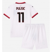 Maillot de football Réplique AC Milan Christian Pulisic #11 Extérieur Enfant 2024-25 Manche Courte (+ Pantalon court)