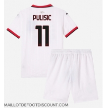 Maillot de football Réplique AC Milan Christian Pulisic #11 Extérieur Enfant 2024-25 Manche Courte (+ Pantalon court)