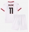 Maillot de football Réplique AC Milan Christian Pulisic #11 Extérieur Enfant 2024-25 Manche Courte (+ Pantalon court)