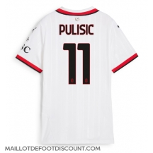 Maillot de football Réplique AC Milan Christian Pulisic #11 Extérieur Femme 2024-25 Manche Courte