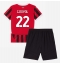 Maillot de football Réplique AC Milan Emerson Royal #22 Domicile Enfant 2024-25 Manche Courte (+ Pantalon court)