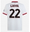 Maillot de football Réplique AC Milan Emerson Royal #22 Extérieur 2024-25 Manche Courte