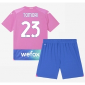 Maillot de football Réplique AC Milan Fikayo Tomori #23 Troisième Enfant 2023-24 Manche Courte (+ Pantalon court)