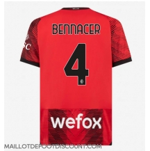 Maillot de football Réplique AC Milan Ismael Bennacer #4 Domicile 2023-24 Manche Courte