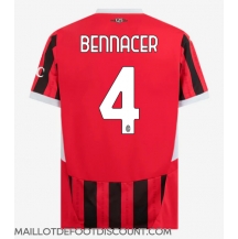 Maillot de football Réplique AC Milan Ismael Bennacer #4 Domicile 2024-25 Manche Courte