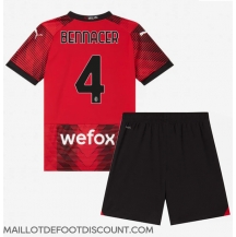 Maillot de football Réplique AC Milan Ismael Bennacer #4 Domicile Enfant 2023-24 Manche Courte (+ Pantalon court)