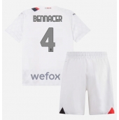 Maillot de football Réplique AC Milan Ismael Bennacer #4 Extérieur Enfant 2023-24 Manche Courte (+ Pantalon court)