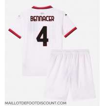 Maillot de football Réplique AC Milan Ismael Bennacer #4 Extérieur Enfant 2024-25 Manche Courte (+ Pantalon court)