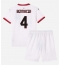 Maillot de football Réplique AC Milan Ismael Bennacer #4 Extérieur Enfant 2024-25 Manche Courte (+ Pantalon court)