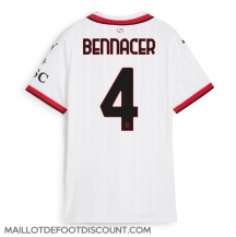 Maillot de football Réplique AC Milan Ismael Bennacer #4 Extérieur Femme 2024-25 Manche Courte