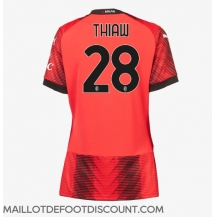 Maillot de football Réplique AC Milan Malick Thiaw #28 Domicile Femme 2023-24 Manche Courte