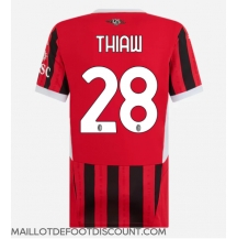 Maillot de football Réplique AC Milan Malick Thiaw #28 Domicile Femme 2024-25 Manche Courte