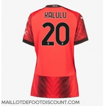 Maillot de football Réplique AC Milan Pierre Kalulu #20 Domicile Femme 2023-24 Manche Courte