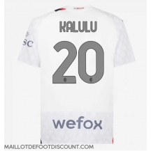 Maillot de football Réplique AC Milan Pierre Kalulu #20 Extérieur 2023-24 Manche Courte