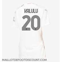 Maillot de football Réplique AC Milan Pierre Kalulu #20 Extérieur Femme 2023-24 Manche Courte