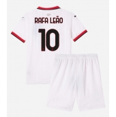 Maillot de football Réplique AC Milan Rafael Leao #10 Extérieur Enfant 2024-25 Manche Courte (+ Pantalon court)