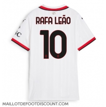 Maillot de football Réplique AC Milan Rafael Leao #10 Extérieur Femme 2024-25 Manche Courte