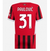 Maillot de football Réplique AC Milan Strahinja Pavlovic #31 Domicile Femme 2024-25 Manche Courte