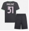 Maillot de football Réplique AC Milan Strahinja Pavlovic #31 Troisième Enfant 2024-25 Manche Courte (+ Pantalon court)