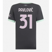 Maillot de football Réplique AC Milan Strahinja Pavlovic #31 Troisième Femme 2024-25 Manche Courte