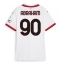 Maillot de football Réplique AC Milan Tammy Abraham #90 Extérieur Femme 2024-25 Manche Courte