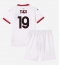 Maillot de football Réplique AC Milan Theo Hernandez #19 Extérieur Enfant 2024-25 Manche Courte (+ Pantalon court)