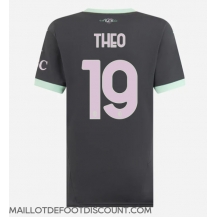 Maillot de football Réplique AC Milan Theo Hernandez #19 Troisième Femme 2024-25 Manche Courte