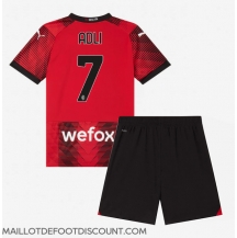 Maillot de football Réplique AC Milan Yacine Adli #7 Domicile Enfant 2023-24 Manche Courte (+ Pantalon court)