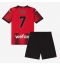 Maillot de football Réplique AC Milan Yacine Adli #7 Domicile Enfant 2023-24 Manche Courte (+ Pantalon court)