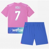 Maillot de football Réplique AC Milan Yacine Adli #7 Troisième Enfant 2023-24 Manche Courte (+ Pantalon court)