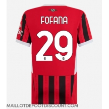 Maillot de football Réplique AC Milan Youssouf Fofana #29 Domicile Femme 2024-25 Manche Courte