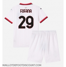 Maillot de football Réplique AC Milan Youssouf Fofana #29 Extérieur Enfant 2024-25 Manche Courte (+ Pantalon court)