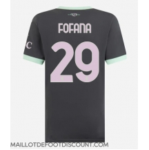 Maillot de football Réplique AC Milan Youssouf Fofana #29 Troisième Femme 2024-25 Manche Courte