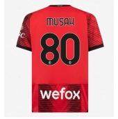 Maillot de football Réplique AC Milan Yunus Musah #80 Domicile 2023-24 Manche Courte