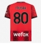 Maillot de football Réplique AC Milan Yunus Musah #80 Domicile 2023-24 Manche Courte