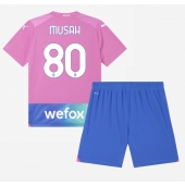 Maillot de football Réplique AC Milan Yunus Musah #80 Troisième Enfant 2023-24 Manche Courte (+ Pantalon court)