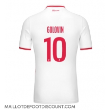 Maillot de football Réplique AS Monaco Aleksandr Golovin #10 Domicile 2024-25 Manche Courte