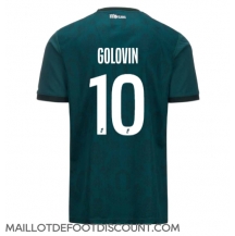 Maillot de football Réplique AS Monaco Aleksandr Golovin #10 Extérieur 2024-25 Manche Courte