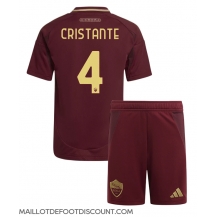 Maillot de football Réplique AS Roma Bryan Cristante #4 Domicile Enfant 2024-25 Manche Courte (+ Pantalon court)