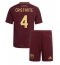 Maillot de football Réplique AS Roma Bryan Cristante #4 Domicile Enfant 2024-25 Manche Courte (+ Pantalon court)