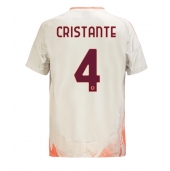 Maillot de football Réplique AS Roma Bryan Cristante #4 Extérieur 2024-25 Manche Courte