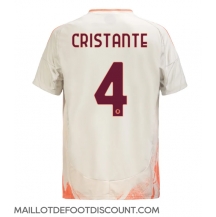 Maillot de football Réplique AS Roma Bryan Cristante #4 Extérieur 2024-25 Manche Courte