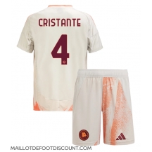 Maillot de football Réplique AS Roma Bryan Cristante #4 Extérieur Enfant 2024-25 Manche Courte (+ Pantalon court)